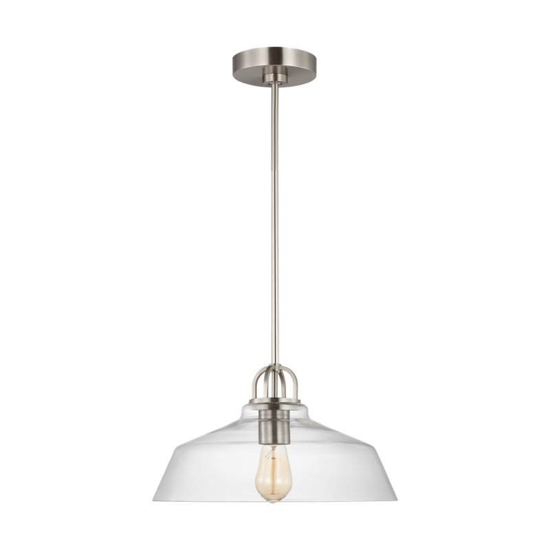 Luminaire suspendu Payton, H 8,38 po x l 15 po x P 15 po, Acier brossé