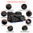 Power Reclining Sofa With Heat And Massage, Bluetooth Speakers And LED Lights, 3 Seater Dual Recliner Sofa With USB Ports And Cup Holders-1760182124