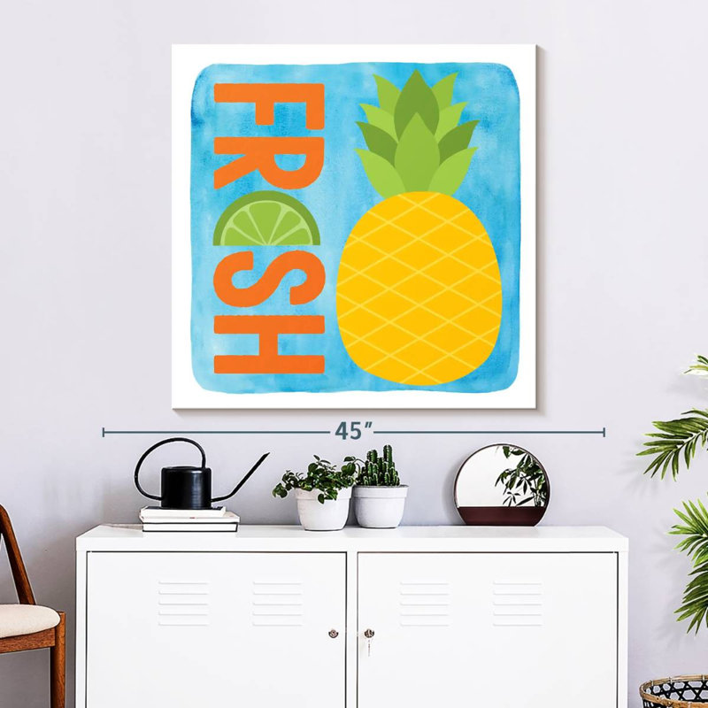 Yarlin Fresh Pineapple, 33" H x 33" W