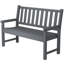 Banc d'extérieur, banc de parc, banc de véranda pour 2 personnes, siège courbé