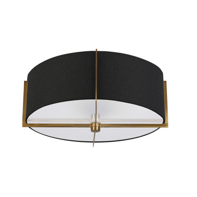 Plafonnier semi-encastré 3 lumières Cadwell