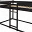 Lit superposé simple en bois avec tente-2102657565