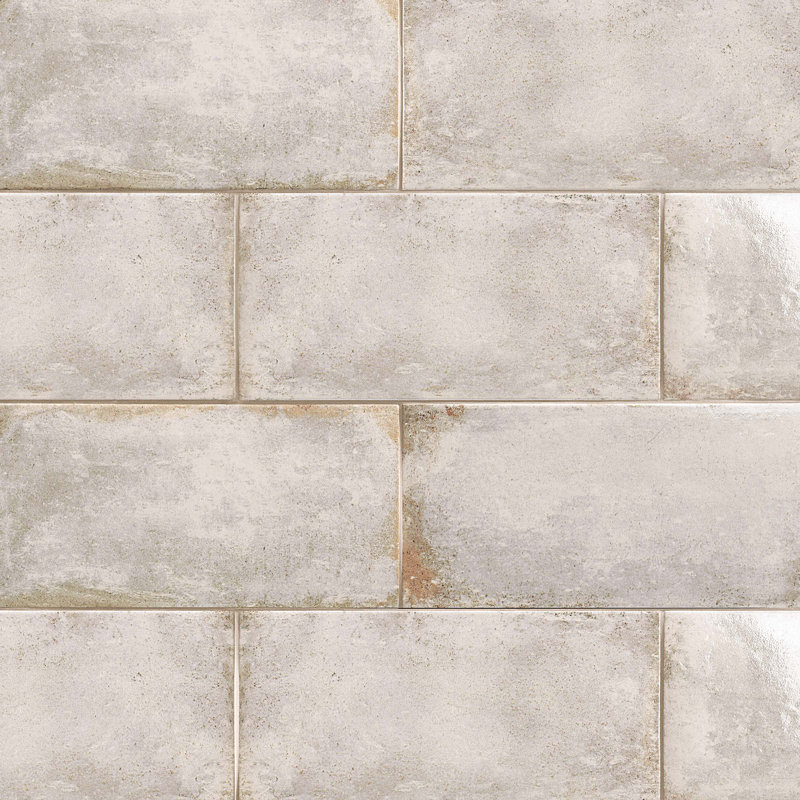 Vivace 9 in. x 18 in. Glazed Porcelain Tile, Fossil