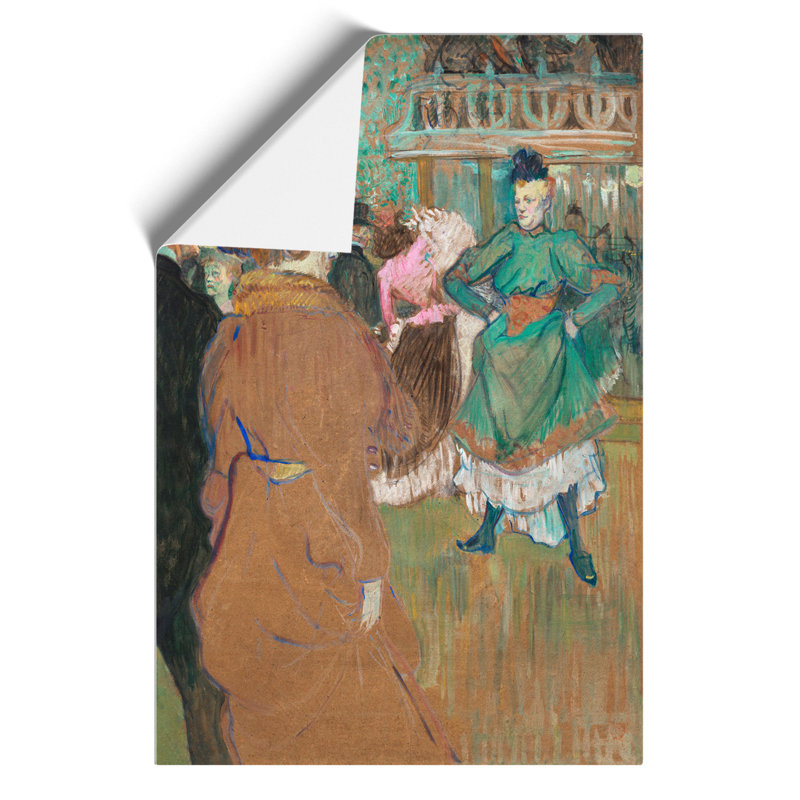 Quadrille At The Cabaret by Henri De Toulouse-Lautrec - No Frame Painting, 42cm H x 30cm W x 0.1cm D