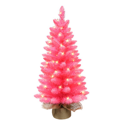 36' Lighted Fir Christmas Tree