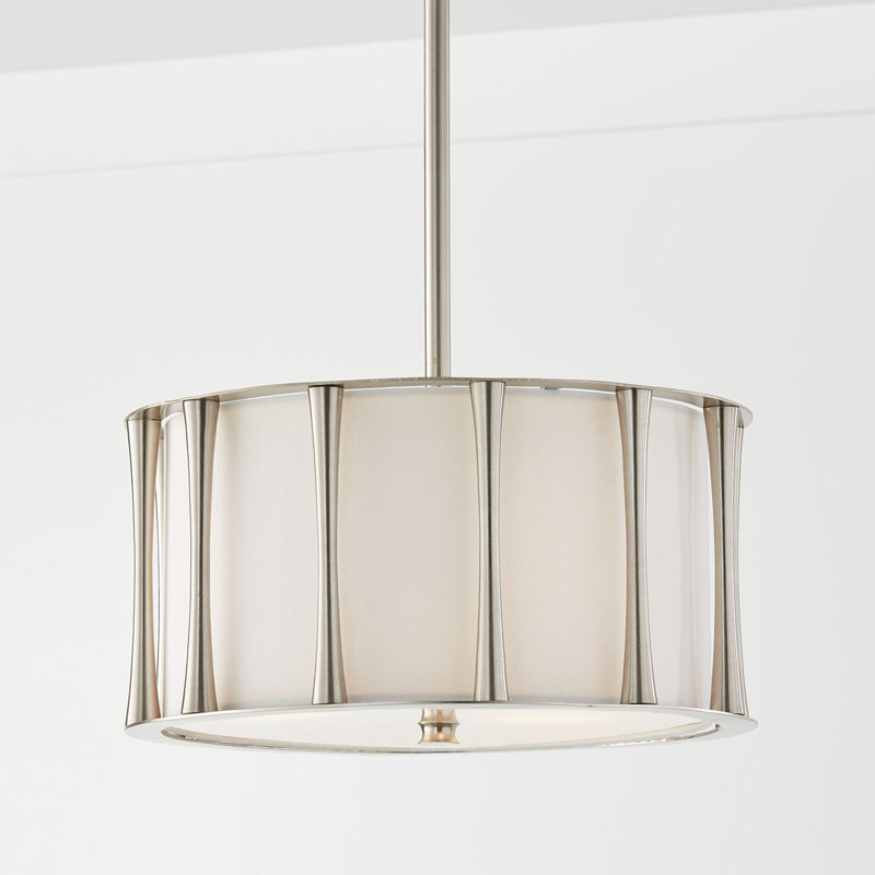 3 - Light Pendant, Brushed Nickel