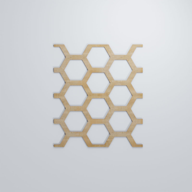 Panneaux muraux Westmore, Hickory, H 7 3/8 po x l 4 7/8 po x P 3/8 po