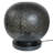 Luminaire de table globe perforé, noir