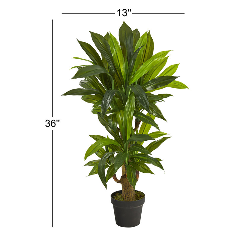 Faux Plant in Pot Liner, 36" H x 12" W x 12" D