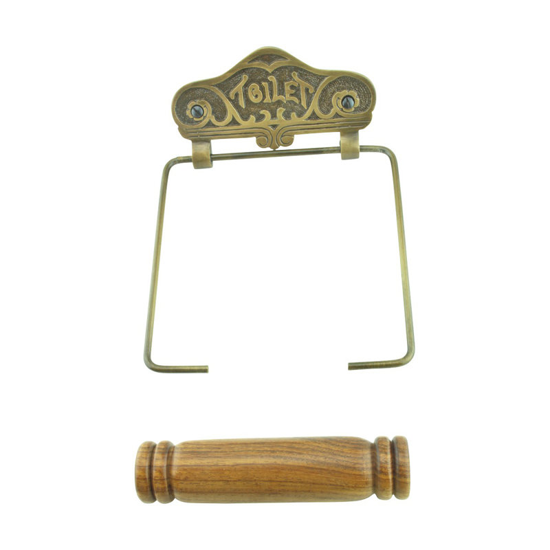 Porte-papier hygiénique antique, Laiton foncé