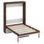 Lit escamotable mural en bois avec bureau pliable-561888905