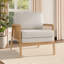Wood Frame Upholstered Armchair Accent Chair-370822801-370822803