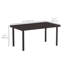 Metal Patio Coffee Table, Outdoor Side Table, Brown