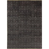 Wool Damask Area Rug