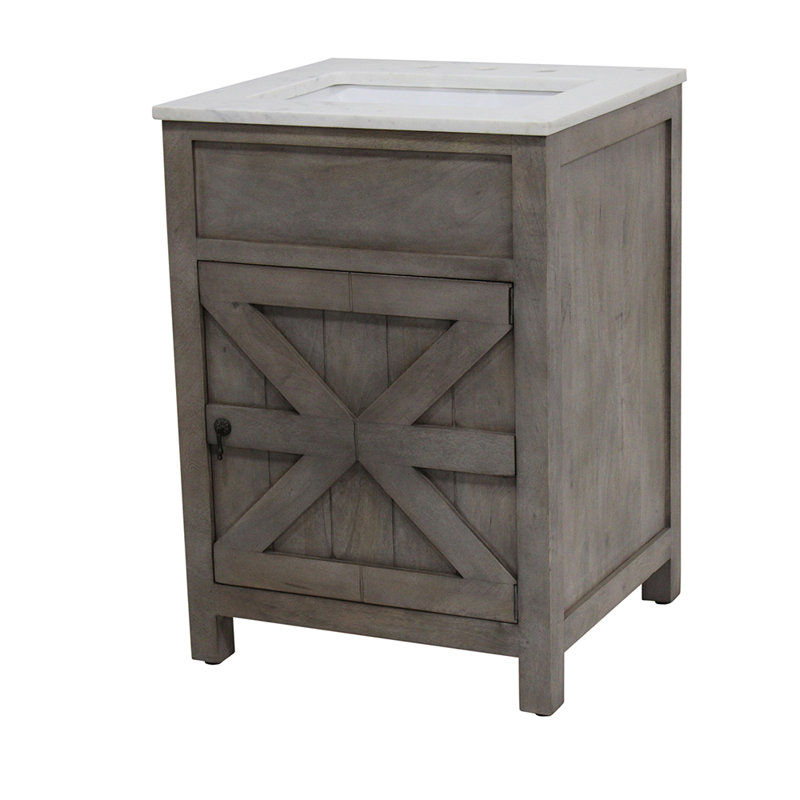 Ensemble de meuble-lavabo simple 24 po Crystable