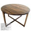 Anakie Walnut Round Solid Wood Dining Table