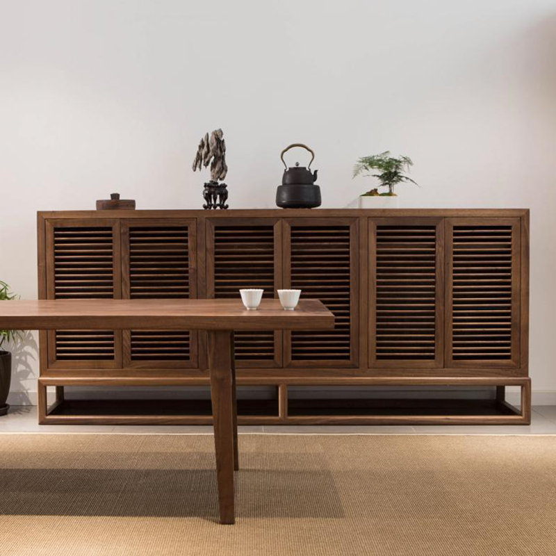 Buffet en bois massif 78,74 po