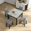 Ensemble 5 pièces de table et chaises de salle à manger, table et chaises en bois avec 4 chaises pour petits espaces, table de salle à manger carrée moderne à hauteur de comptoir, ensemble de table et de chaises de style Mid-Century compact, Uphols-974785653