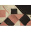 Tapis rose à motif oriental kilim 8 x 12