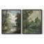 «Vintage Landscape XXXIII», impression giclée sur cadre - ensemble de 2-705333610-705333611
