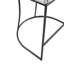 Tabouret de comptoir de 25 po: siège rembourré avec dossier en corde tissée pour un tabouret de véranda chic 25 po: coussin et base élégants
