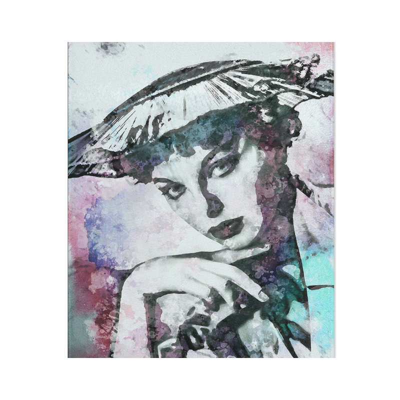 Glass Joan Collins in Abstract Chopping Board, 39 cm W x 28.5 cm L