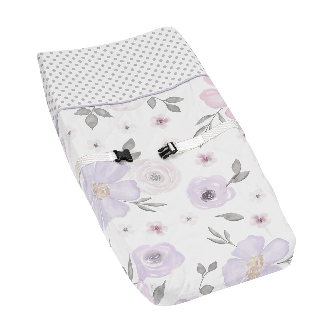 Watercolor Floral Changing Pad Cover Sweet Jojo Designs