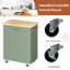 Chariot pour îlot de cuisine roulant avec tablette réglable, armoire de rangement, tiroir et roues verrouillables, îlot de cuisine mobile avec porte-serviettes pour la cuisine et la salle à manger-689005732