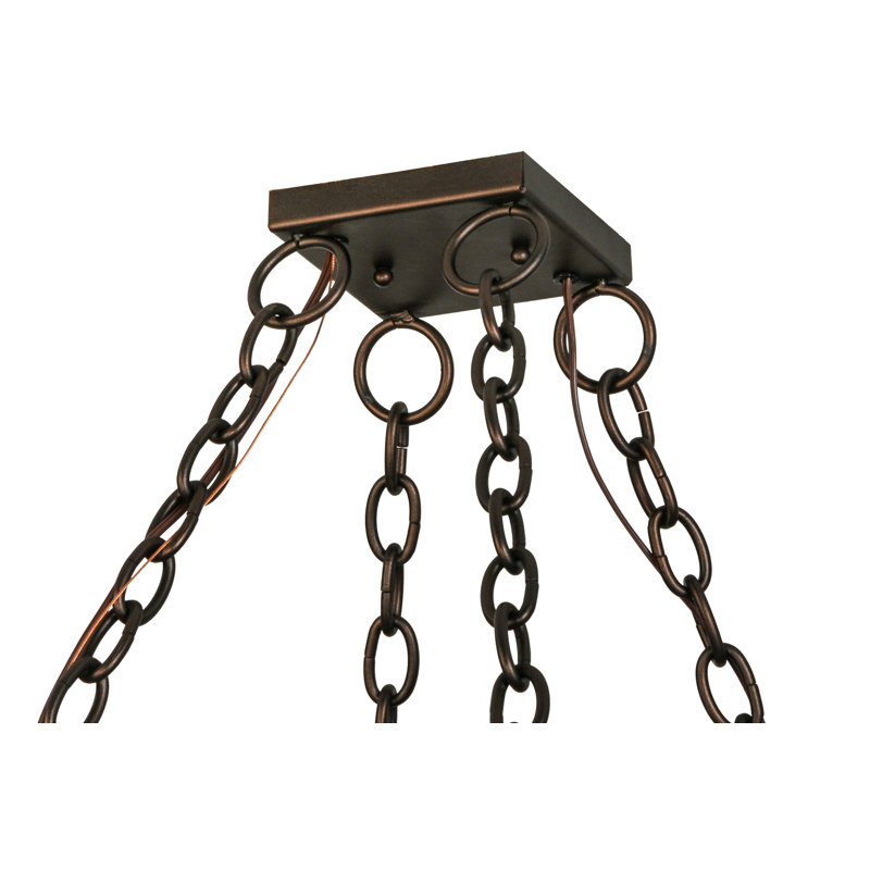 Revival Deco Oblong Handcrafted Hanging Pot Rack