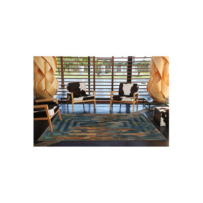 Tapis tissé rectangulaire lavable