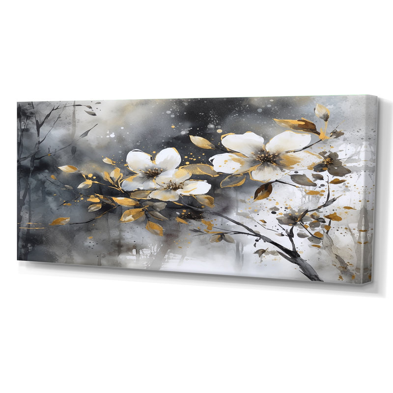 Ruckmani Daisy Tranquility sur impression sur toile, Toile tendue, H 28 po x l 60 po x P 1,5 po