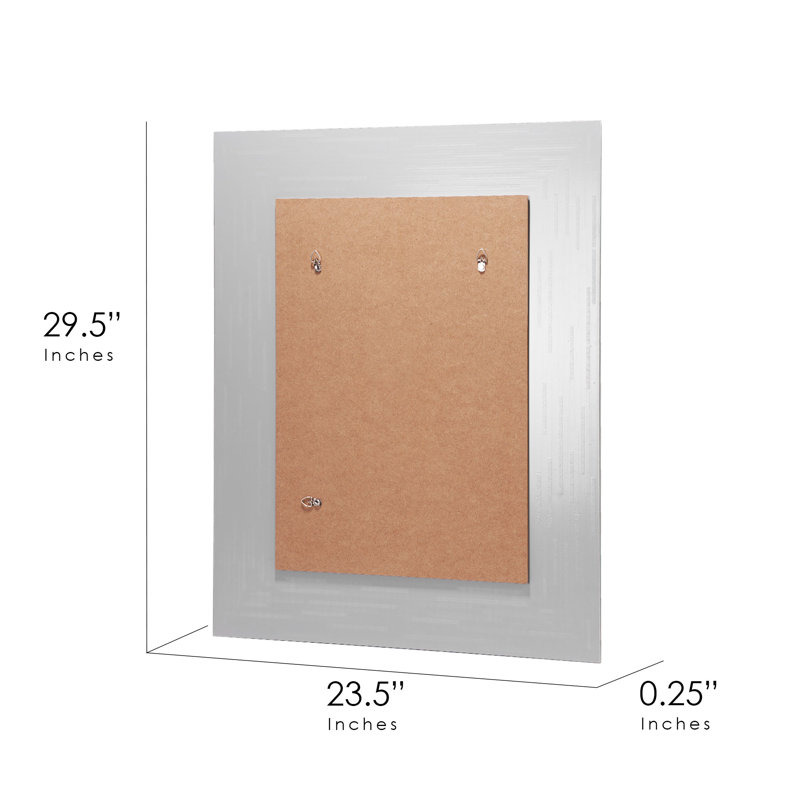 Burnadette Metal Flat Mirror, Bronze