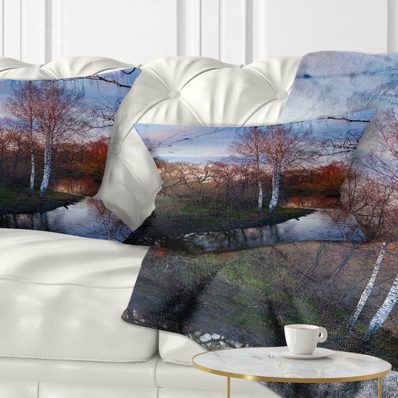 Landscape Reversible Throw Pillow