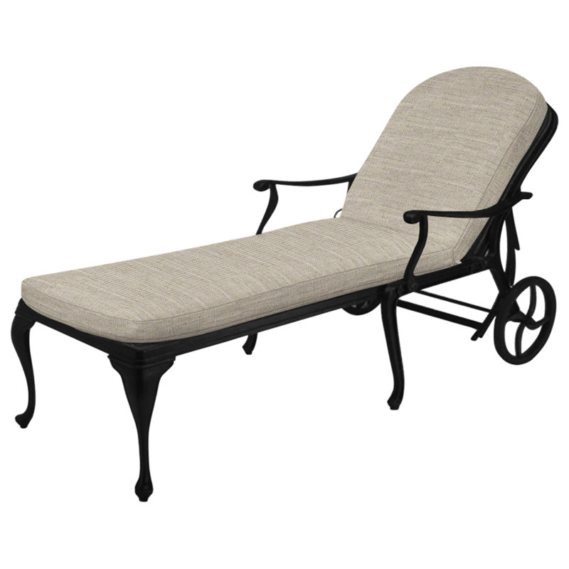 Provance Aluminum Chaise - Ancient Earth, Ancient Earth, No Welt, Dove Sunbrella® Linen