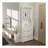 White color shoe cabinet  with 3 doors 2 drawers with hanger,large space for storage