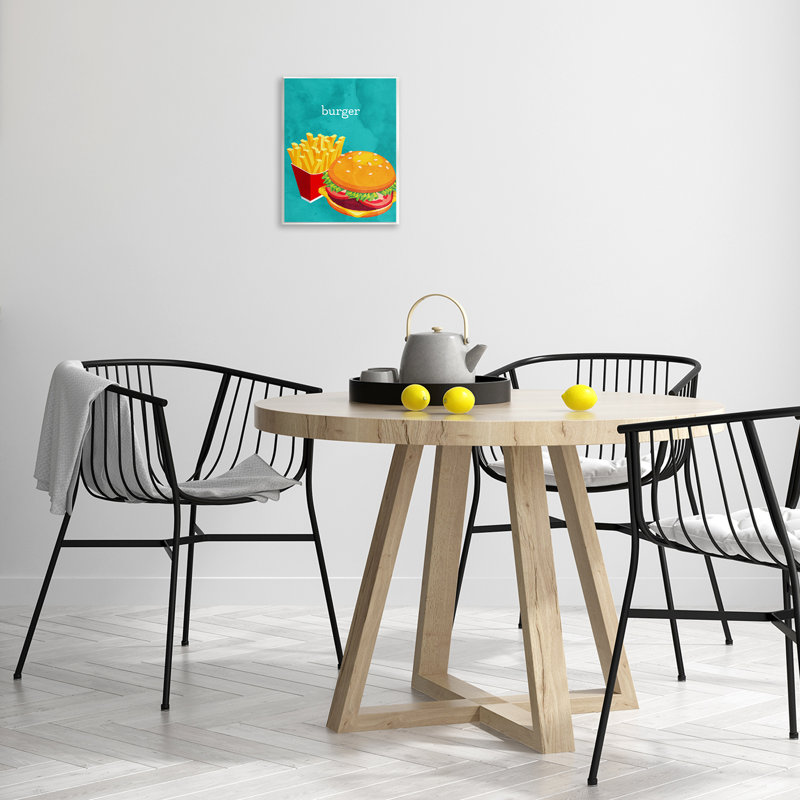 «Satisfiant Burger & Fries», plaque murale par Kim Allen