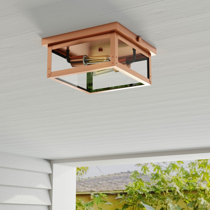 2 - Bulb Outdoor Flush Mount