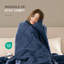 Couverture légère en duvet synthétique avec bordure en satin -21365931-45068760