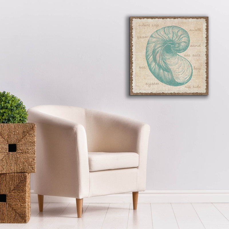  'Oyster' by Erin Clark Canvas Wall Art, 26" x 26", H 26 po x l 26 po x P 1,5 po