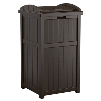 Resin Manual Lift Outdoor Trash/Recycling Bins