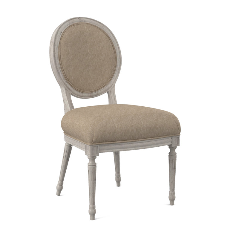 Dauphin Dining Chair, Bisque, Filigree Ivory
