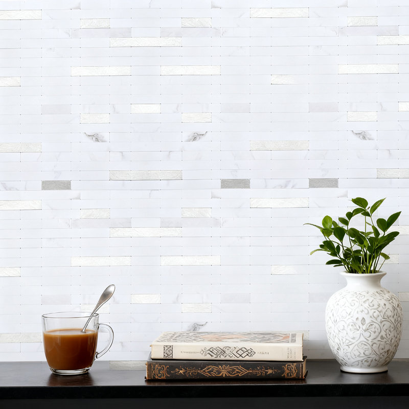 No Subject Wall Decals, White/Silver