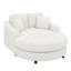 Canapé-lit surdimensionné surdimensionné, capitonné élégant moderne, canapé en chenille douce de 55 po avec coussins amovibles, fauteuil de lecture-1632793797