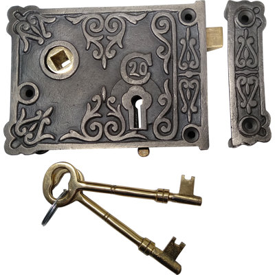 Floral Rim Lock Pewter