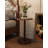 100% Solid Wood Pedestal Side Table, Vintage Round End Table For Living Room & Bedroom, Accent Table Nightstand, Walnut-1623267758