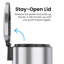 Poubelle à pédale 2 gallons en acier inoxydable avec filtre anti-odeurs Itouchless Softstep 2,6 L