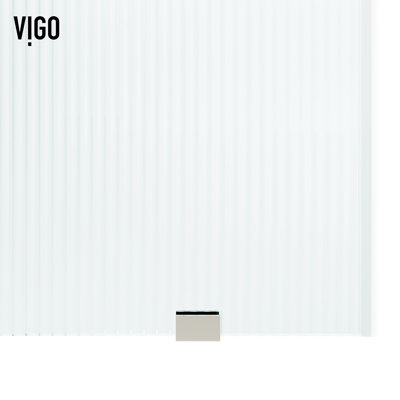 Elan 56-60" W x 74" H Sliding Frameless Shower Door with 3/8" Fluted Glass
