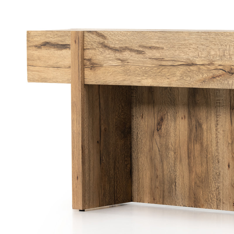 Bingham 78.75" Console Table, Rustic Oak