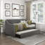 Lit de jour simple tapissier avec couchette Saffo