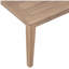 Outdoor Acacia Wood Loveseat with Coffee Table, Light Teak Frame, Beige Cushion